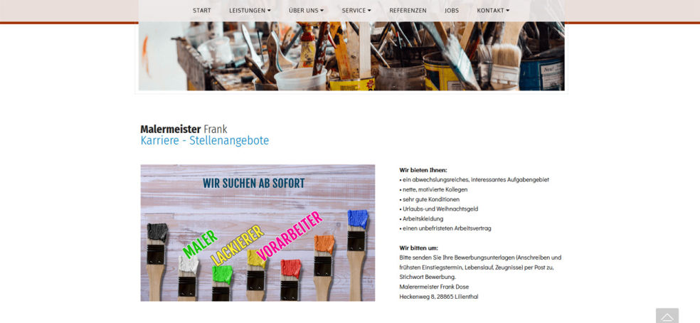 Webdesign Bremen, Homepage erstellen,NoStress Homepage, Mustervorlagen, Pflege u. Aktualisierung Ihrer Webseite
