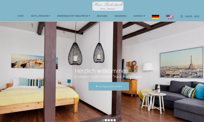 Haus Biedestaedt, Ottersberg - Webseite erstellt von der agentur28 in Lilienthal bei Bremen