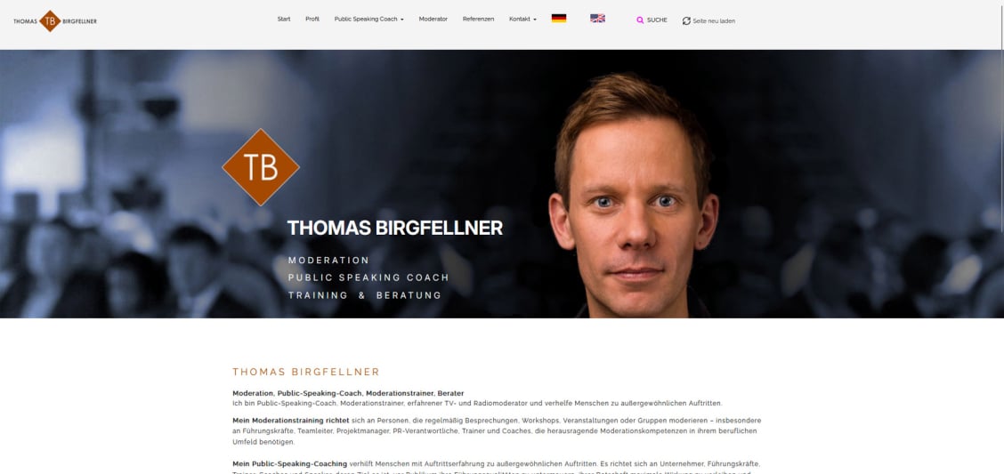 Mit Klick auf das Bild wird die Homepage von Thomas Birgfellner aus Ösdterreich  geöffnet