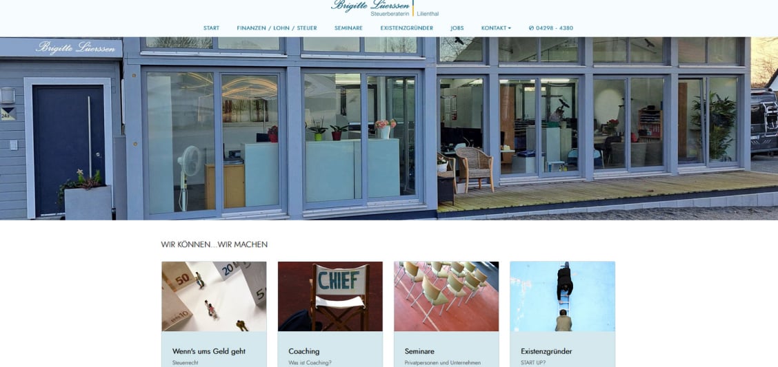 Mit Klick auf das Bild wird die Homepage vom Steuerbüro Brigitte Luerssen in Lilienthalgeöffnet