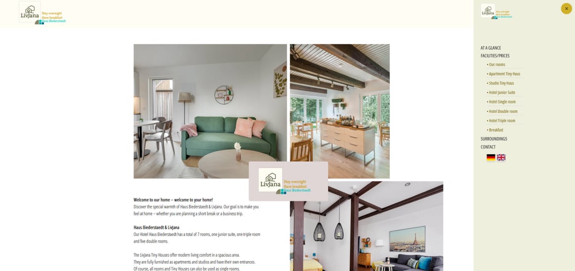 Mit Klick auf das Bild wird die Homepage vom Haus Biederstaedt geöffnet