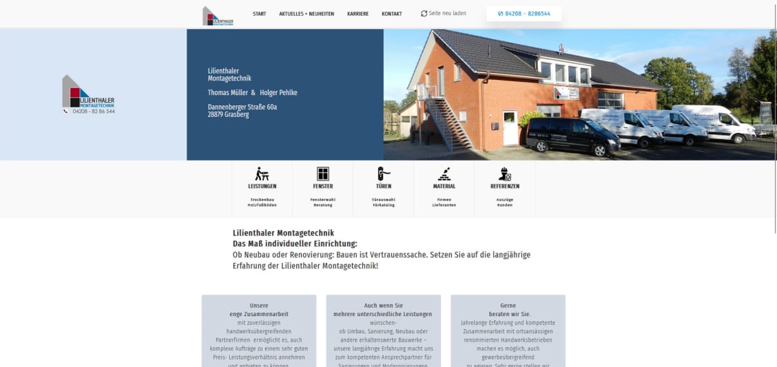 Mit Klick auf das Bild wird die Homepage der Lilienthaler Montagetechnik in Grasberg geöffnet